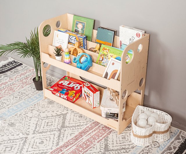 Montessori 3 Tier Shelf, Low Open Shelf for Toddler, Wooden Floor Kids  Organizer - Shop WoodAndHearts Kids' Furniture - Pinkoi