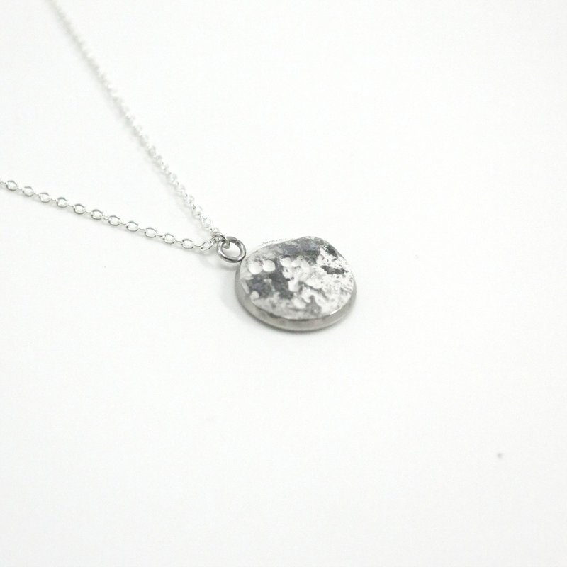 Moon Series - Full Moon Necklace - Necklaces - Cement Gray