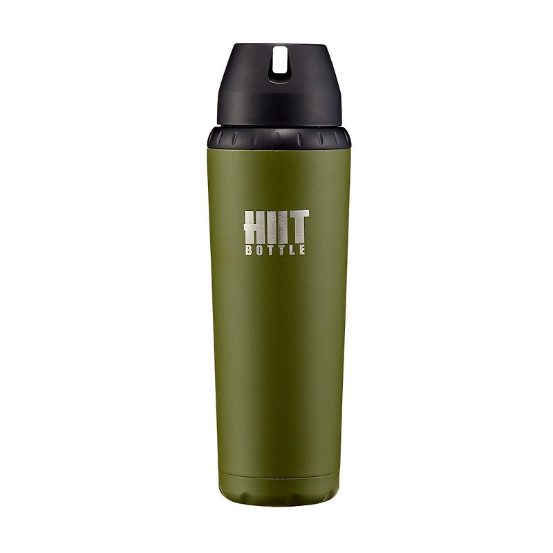 美國 HIIT BOTTLE 極限健身水瓶/簡配版/綠色/709ml - 水壺/水瓶 - 其他金屬 綠色