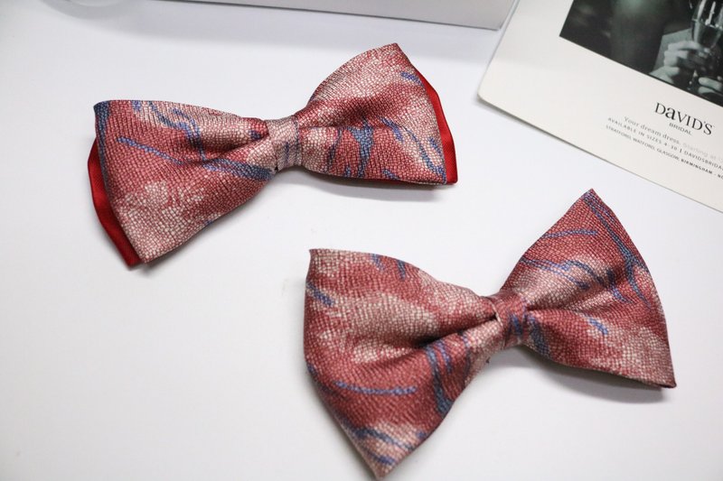 赤いトカゲの模様のシルクのリボン/クラシック紳士リボン - ネクタイ・ネクタイピン - シルク・絹 多色