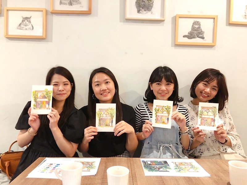 【Enterprise group package class】Watercolor sketch_Content topics can be discussed - Illustration, Painting & Calligraphy - Paper 