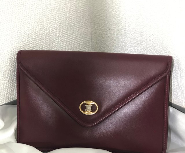 日本直送 名牌中古包 】CELINE セリーヌ ブラゾン トリオンフ クラッチ