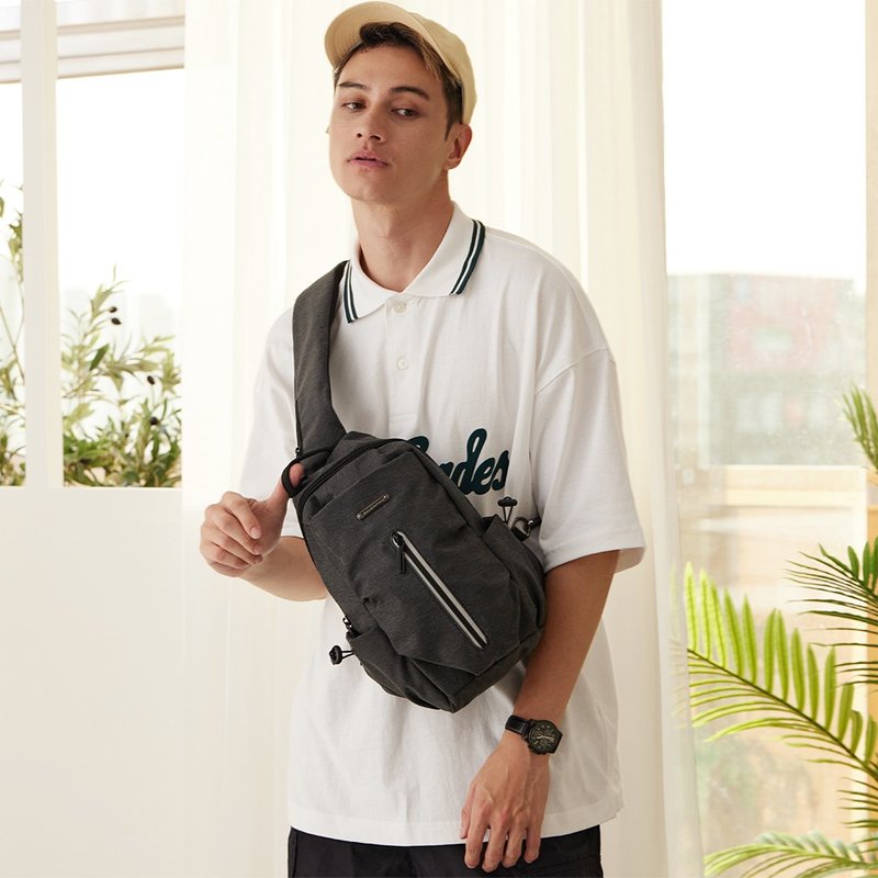 【Kinloch Anderson】Force Minimalist Functional Shoulder Bag - Black - Messenger Bags & Sling Bags - Polyester Black