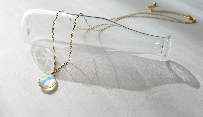 tear of mermaid pendant&necklace - สร้อยคอ - เรซิน สีใส