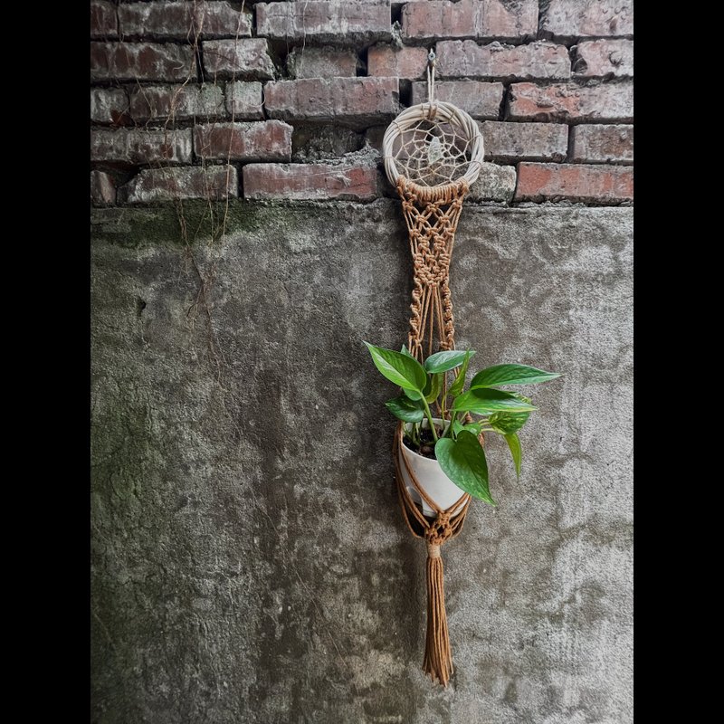 補夢網植物掛籃/礦石/綠植/居家裝飾 - 壁貼/牆壁裝飾 - 棉．麻 