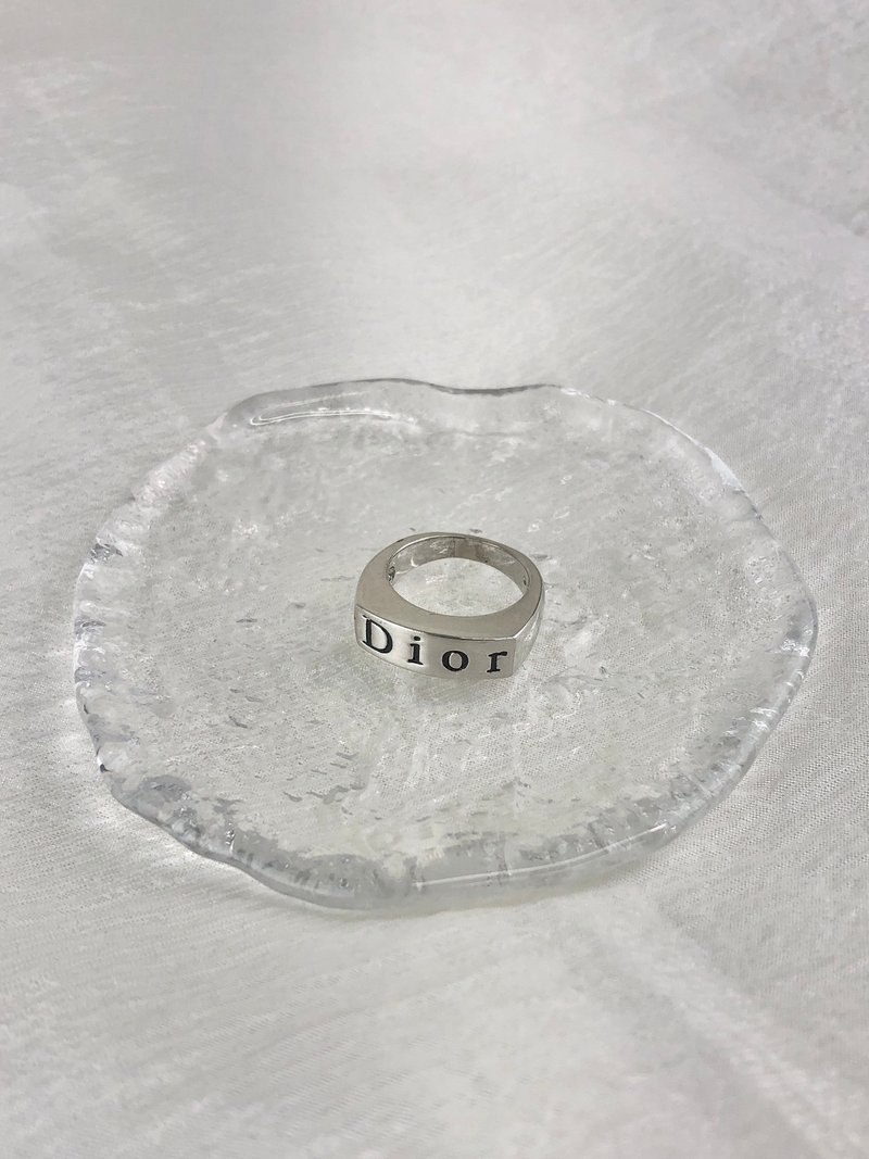 【 日本直送　名牌中古包 】Christian Dior クリスチャン ディオール リング シルバー ロゴ vintage ヴィンテージ オールド naz5pt - 戒指 - 其他材質 銀色