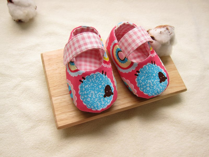 Colored cotton sheep births group - baby toddler shoes - ของขวัญวันครบรอบ - วัสดุอื่นๆ สึชมพู
