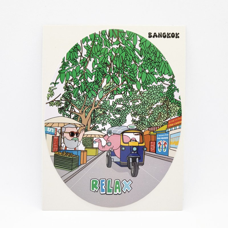 Relax Bangkok | Luggage Vinyl Sticker | malut - สติกเกอร์ - กระดาษ 