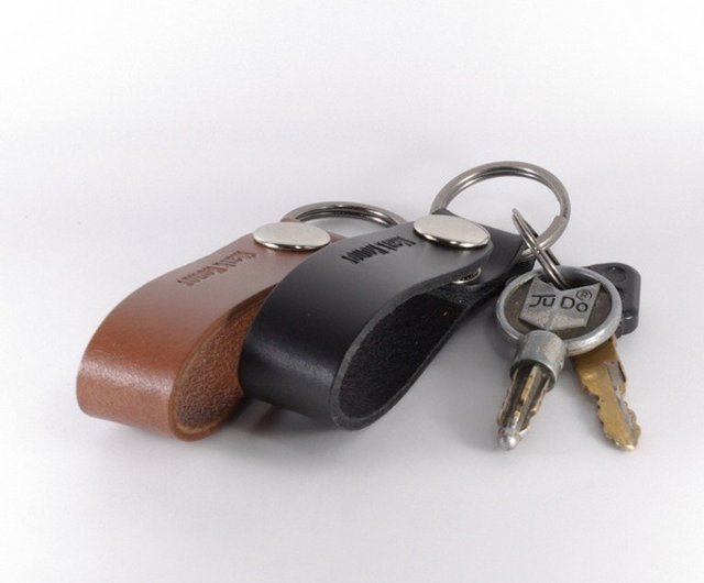 Key ring genuine leather long version - Shop markhonor