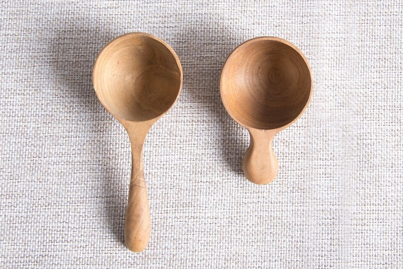 手工柚木咖啡勺/茶葉勺 - 刀/叉/湯匙/餐具組 - 木頭 咖啡色