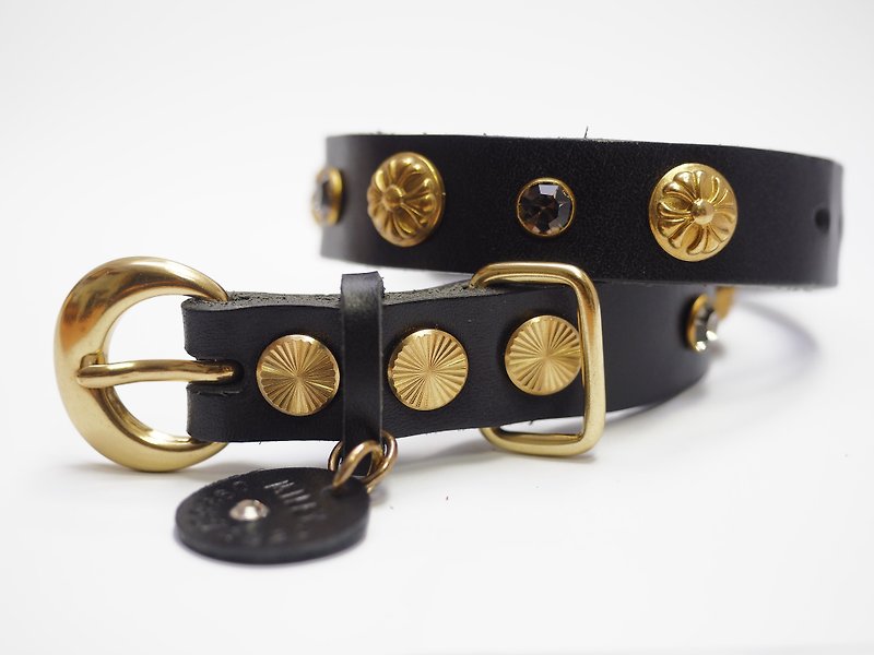 Vintage Classic Collar - Limited Edition - Collars & Leashes - Genuine Leather Black