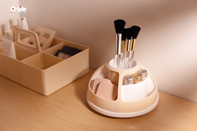 O-Life 360-degree rotating desk organizer - กล่องเก็บของ - พลาสติก 