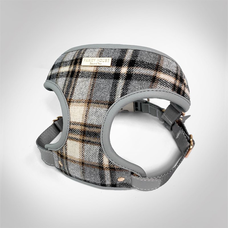 Wool stitching anti-static chest back and fog gray Mix&Match wear-resistant soft winter must-have - Collars & Leashes - Wool 