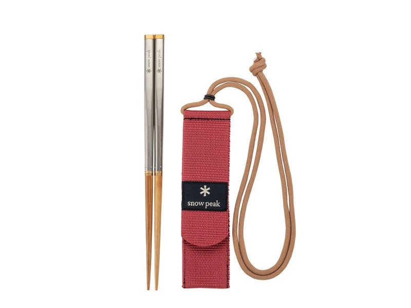 和武器組合筷-方形M (SCT-110) - 筷子/筷架 - 不鏽鋼 咖啡色