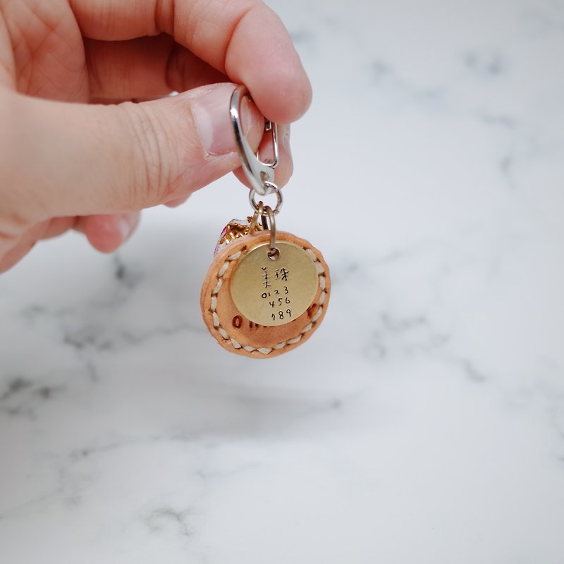 Pet tag Bronze hand-engraved English/Chinese/Japanese name tag - Collars & Leashes - Other Metals 