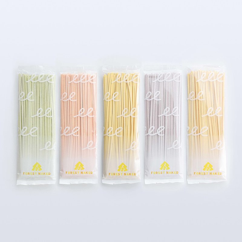 【Forest Pasta】Forest Naked Noodles Comprehensive 5 packs into early adopters group - Noodles - Fresh Ingredients Multicolor