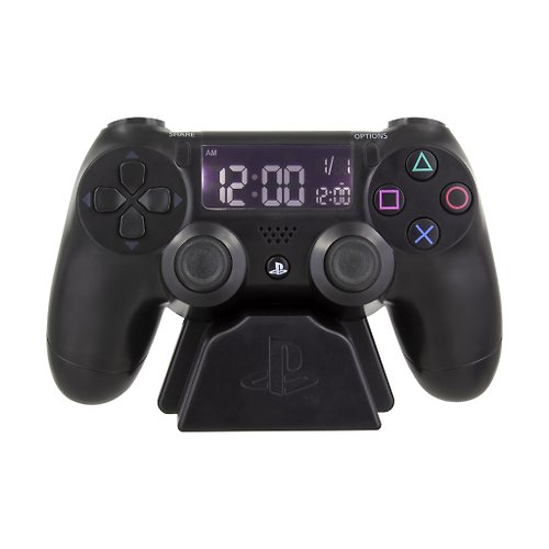 Paladone UK 【完對禮物】官方授權Playstation黑色控制器造型鬧鐘