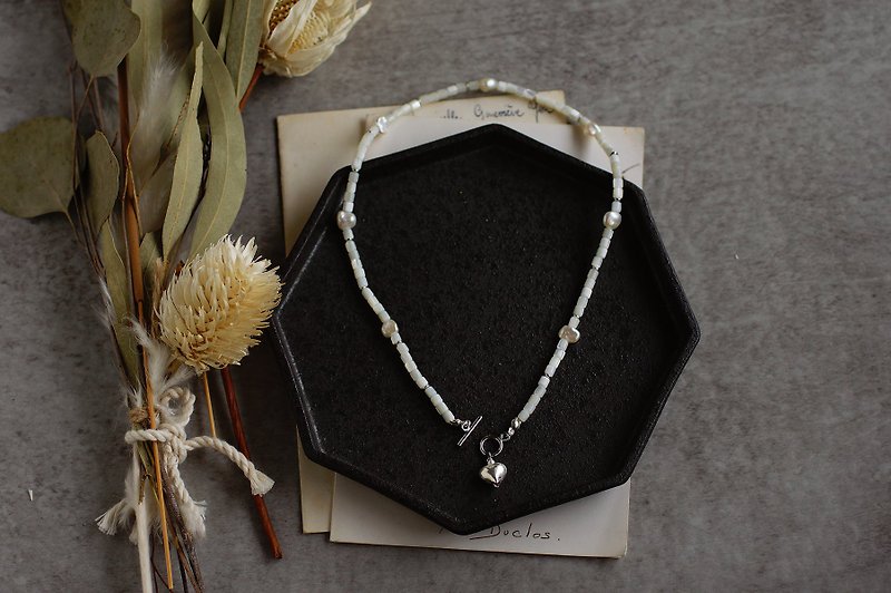 Silva925-Heart Necklace - Necklaces - Semi-Precious Stones Silver