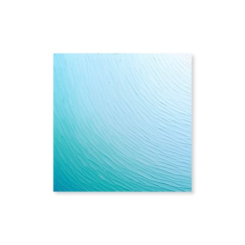 &lemon 【海洋】白色與藍色壓克力畫/日本製裝飾畫/客廳掛畫/漸變/放鬆