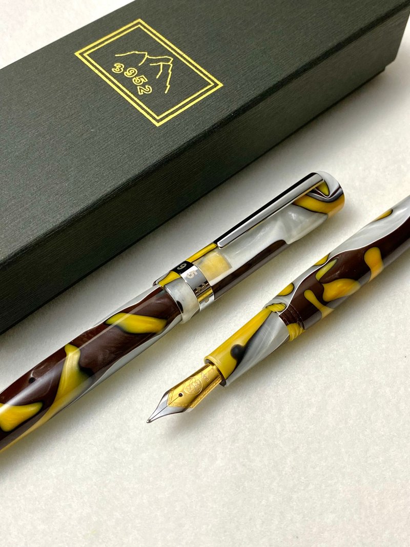 3952 Old Goat-Makadao Autumn Yellow Two-Color Steel Point Pen - Fountain Pens - Other Materials 