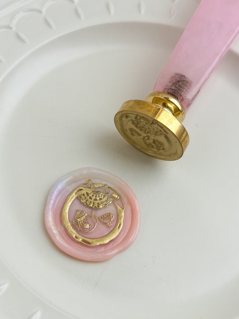 シーリングスタンプ　143【スイーツシーリング】 - 印章/印台 - 其他金屬 金色