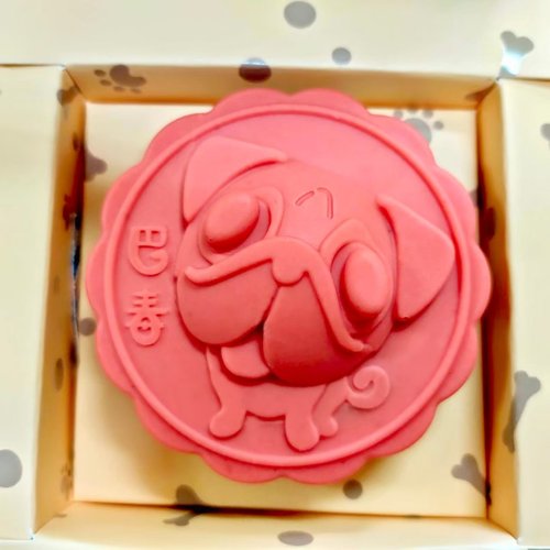 大雕巧克力 臺灣旗艦店 巴毒巧克力-草莓口味-生日禮物-狗狗造型--巴哥犬