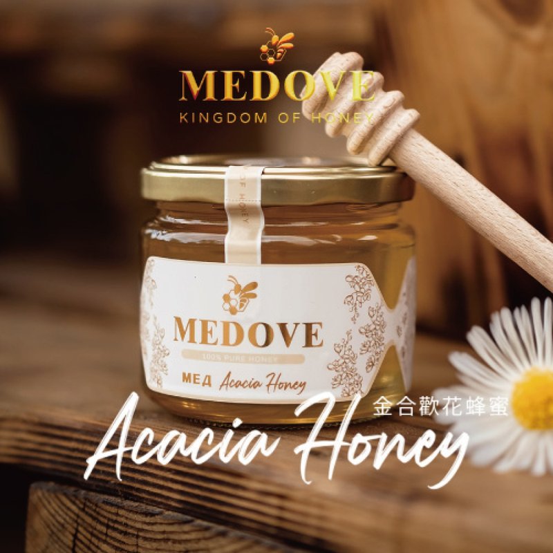 Medove Acacia Honey (400G/can) (natural honey imported from Ukraine) - น้ำผึ้ง - อาหารสด 