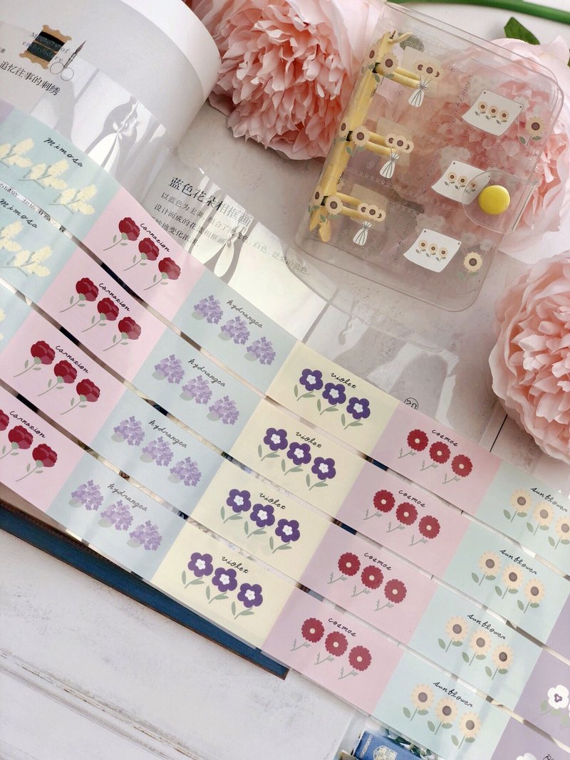 和菓子屋 PET 和紙膠帶 特殊油墨 鹽系 台灣製 - 紙膠帶/和紙/PET - 紙 多色