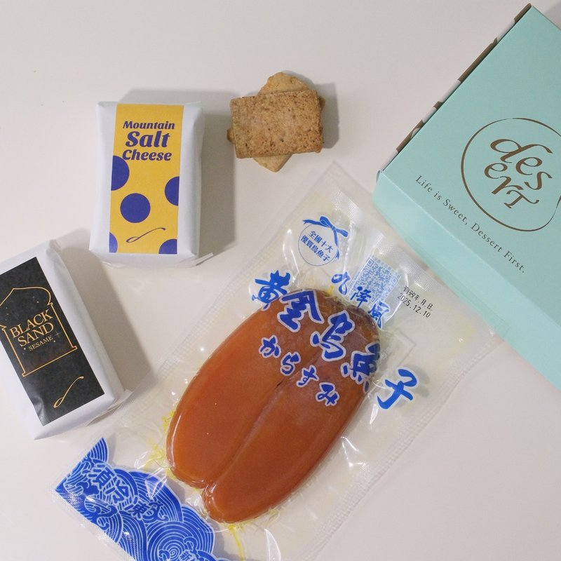 Desert Luxury Jiujiangfeng Mullet Roe Cookies Gift Box - Handmade Cookies - Fresh Ingredients 