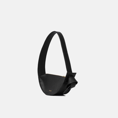 TAKSUBA Eclipse Leather Handbag | Moon Shaped Purse| Italian Leather | Minimalist Bag