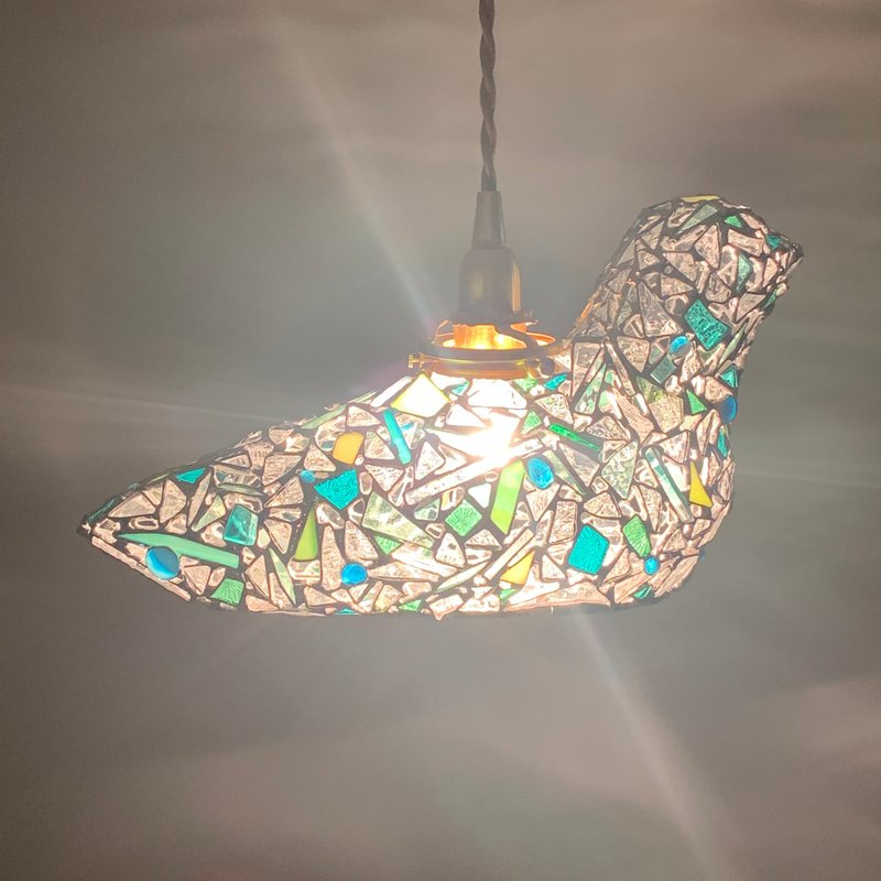 ジュエルナイト・夜界の鳥　グリーン&ブルートパーズ - 燈具/燈飾 - 玻璃 綠色