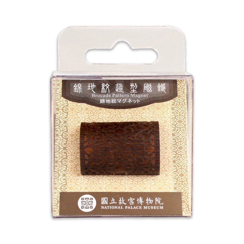 錦地紋造型磁鐵 - 磁鐵 - 木頭 