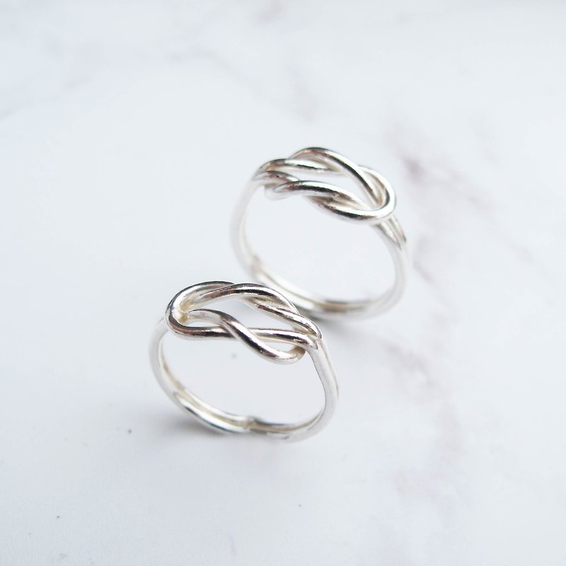 DIY Handmade Silver Jewelry Teaching Volume | Intertwined Sterling Silver Couple Rings | - งานโลหะ/เครื่องประดับ - เงินแท้ 