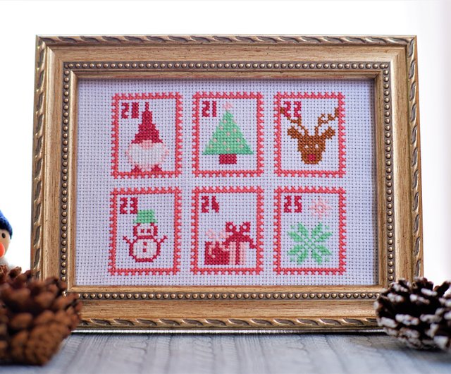 Christmas Embroidery Kit Christmas Embroidery Sampler 