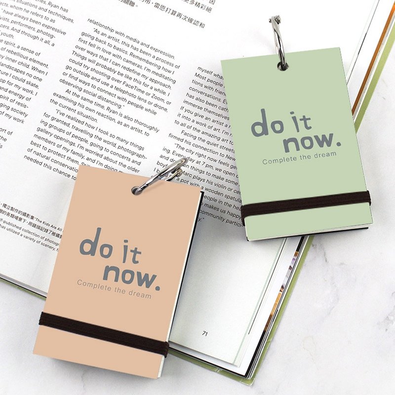 Chuyu 寬版單字本(方格5*5)/單詞學習/便條本/80張-do it now - 便條紙/便利貼 - 紙 多色