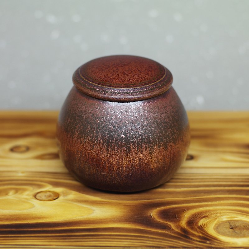 Pear-shaped iron black tea warehouse hand made pottery tea props - Teapots & Teacups - Pottery 