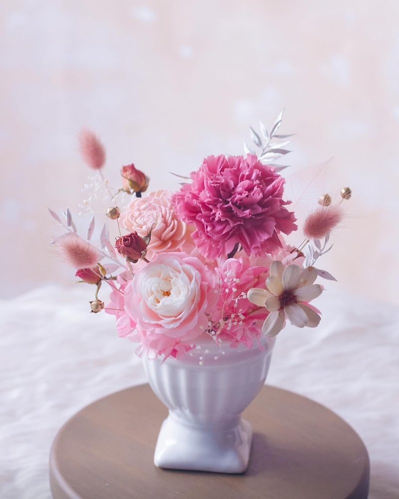 Mother's Day immortal table flowers Mother's Day flower gift potted flowers immortal flower gift dried flowers - Dried Flowers & Bouquets - Plants & Flowers Pink