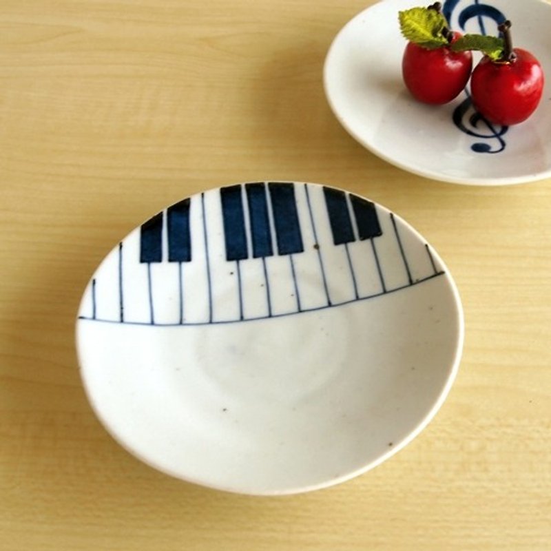 Jazz 鍵盤 ３寸皿 - 小皿 - 陶器 