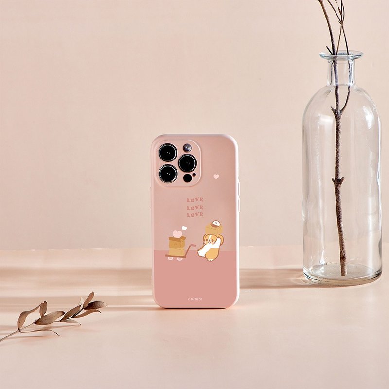 柯基犬卡卡愛情快遞全包iPhone手機殼 - 手機殼/手機套 - 矽膠 多色