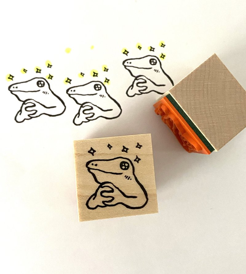 Stamp Frog's Wish - Stamps & Stamp Pads - Wood Khaki