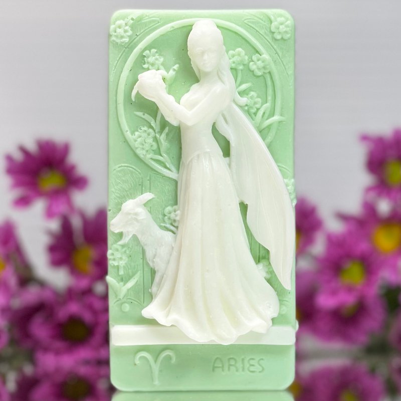 Zodiac Aries Fairy handmade soap scented with Pear and Freesia - สบู่ - วัสดุอื่นๆ 