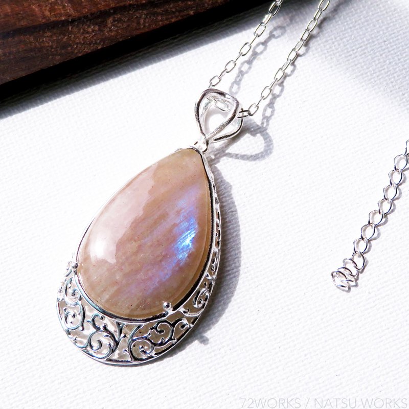 ムーンストーン ネックレス African Moonstone Necklace - 項鍊 - 寶石 白色