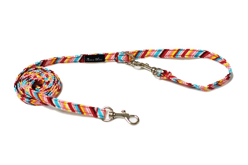 Pet leash fast buckle leash rainbow ECG - ปลอกคอ - ผ้าฝ้าย/ผ้าลินิน 