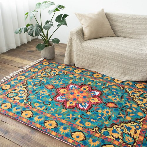 Tramper 喀什米爾羊毛刺繡地毯 120x180 － 百花綻放