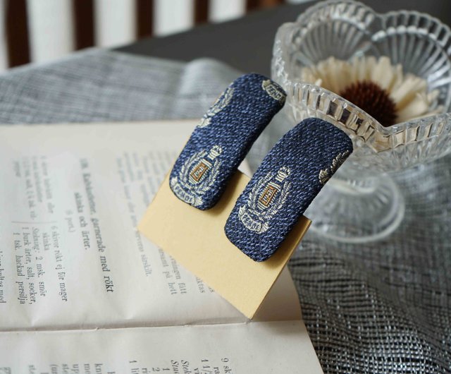 完全正規品　FENDI ヘアピン　タイピン アンティークタイヘアピン - フェンディ - デニムブルー- 2個セット