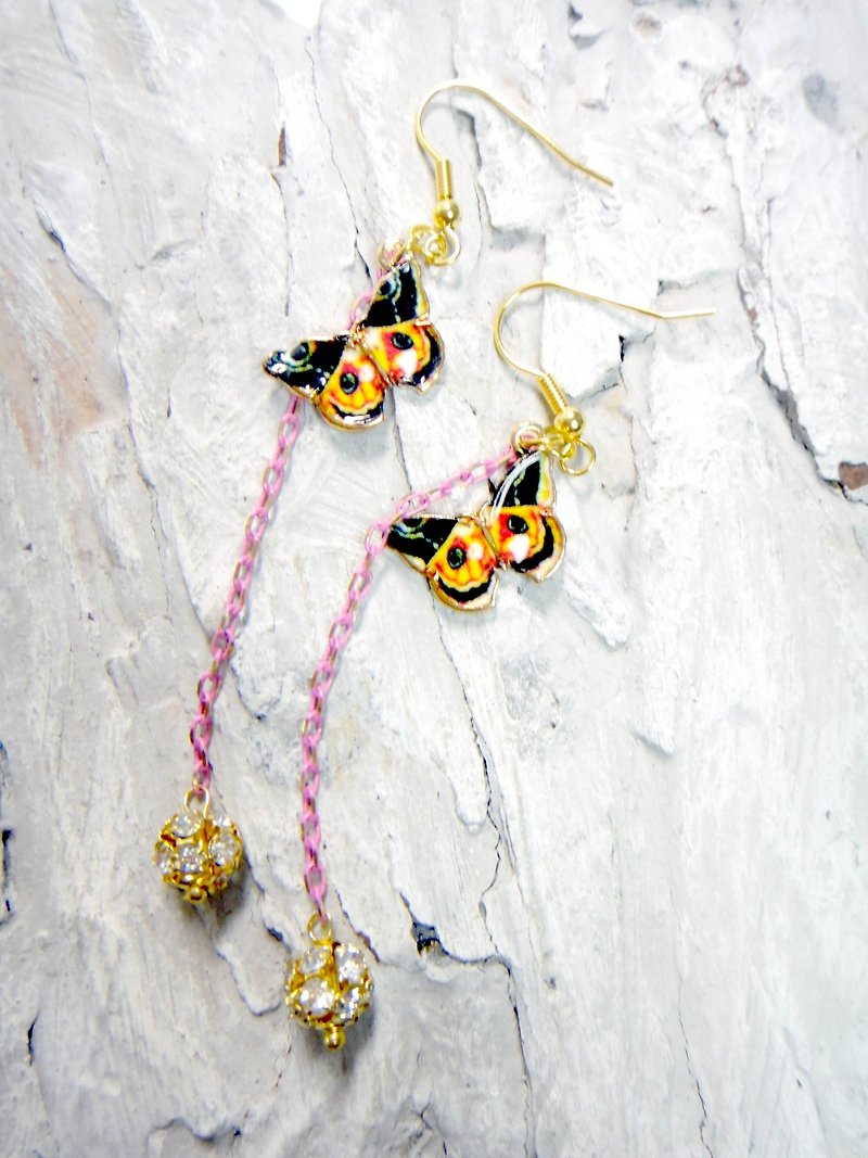 TIMBEE LO butterfly earrings one pair of garden yellow << Offer >> - Earrings & Clip-ons - Other Metals Blue