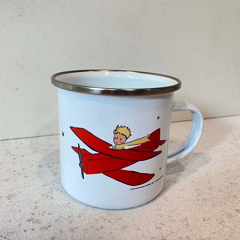 Enamel enamel cup_The Little Prince and the Plane-The Little Prince is officially authorized - Cups - Enamel 