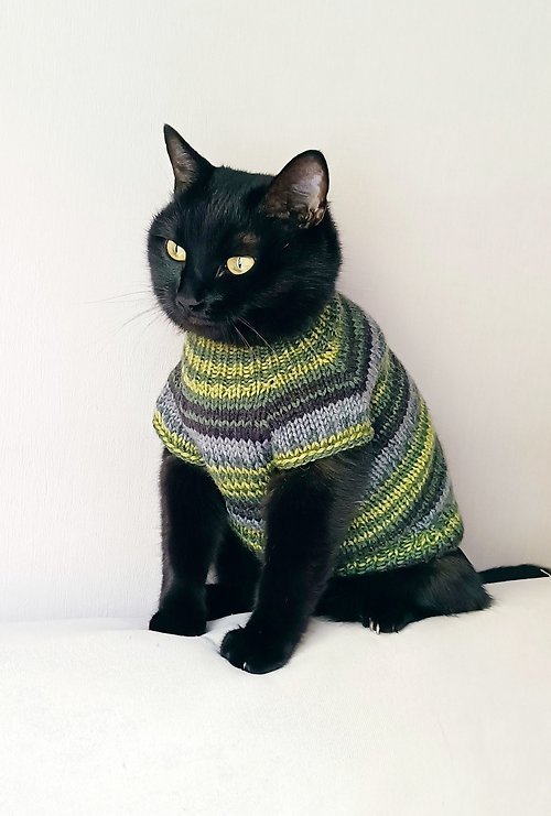 StylishCatDesign Warm cat sweater Jumper for cat Knitting sweater for cat Dog sweater Cat clothes