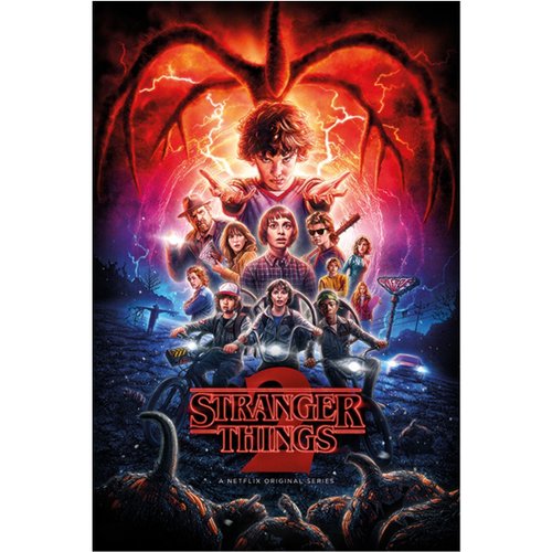 ストレンジャーシングス 額装品 アートポスター風 コラージュ ファンアート B2 ストレンジャーシングス 額装品 アートポスター風 コラージュ