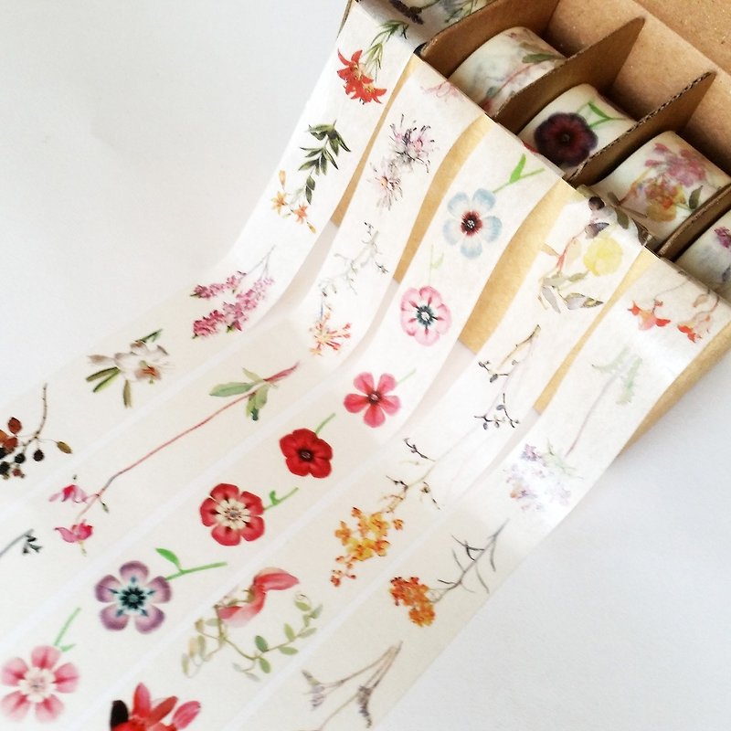 Washi Tape Flower Gift Box - มาสกิ้งเทป - กระดาษ 